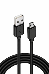 Datový kabel USB A na Micro USB, barva černá - 2 metry