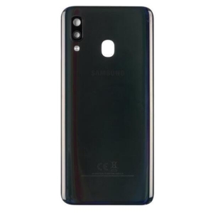 Samsung A405 Galaxy A40 kryt baterie + sklíčko kamery black