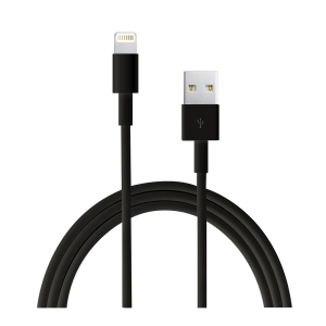 Datový kabel USB A na Lightning, barva černá - 2 metry