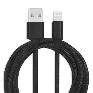 Datový kabel USB A na Lightning, barva černá - 3 metry