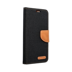 Pouzdro FANCY Diary Samsung A715 Galaxy A71 barva černá CANVAS