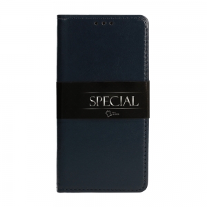 Pouzdro Book Leather Special iPhone 7,8, SE 2020 (4,7), barva modrá