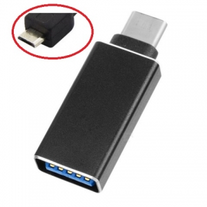 Micro USB adaptér pro USB OTG (krátký) barva černá