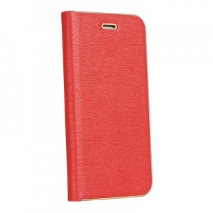 Pouzdro LUNA Book iPhone 12, 12 Pro (6,1"), barva červená