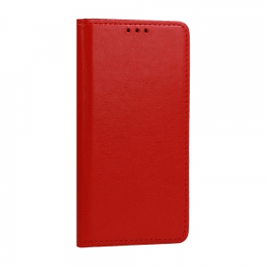 Pouzdro Book Leather Special iPhone 12, 12 Pro (6,1), barva červená