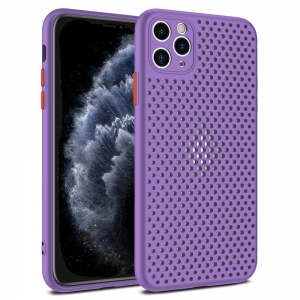 Pouzdro Breath Case iPhone 12, 12 Pro (6,1), barva fialová