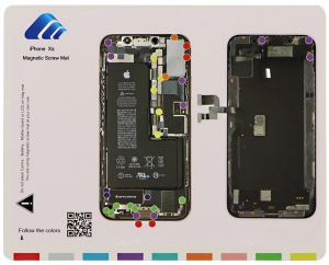 Magnetická podložka na opravu telefonu iPhone XS