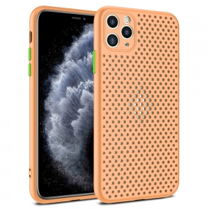 Pouzdro Breath Case iPhone 12 Mini (5,4), barva oranžová
