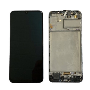 Dotyková deska Samsung M215, M305, M307, M315 Galaxy M21, M30, M30s, M31 + LCD s rámečkem black - OLED