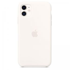 Silicone Case iPhone 11  white (blistr)