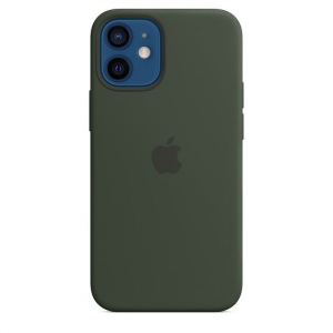 Silicone Case iPhone 12 PRO MAX Cyprus Green (blistr) - MagSafe