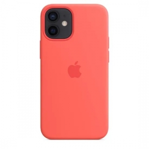 Silicone Case iPhone 12 PRO MAX Pink Citrus (blistr) - MagSafe