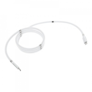 Datový kabel Magnet, USB Typ C - Lightning 3A, barva bílá