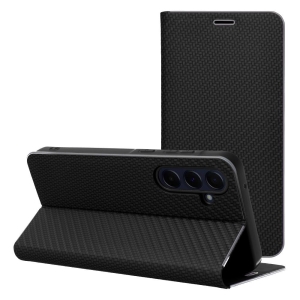 Pouzdro LUNA Book Samsung A125 Galaxy A12, M12 barva černá carbon