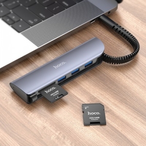 Hoco HB22 adaptér paměťové karty Micro SD - SD (TF), barva černá