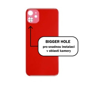 Kryt baterie iPhone 11   red - Bigger Hole