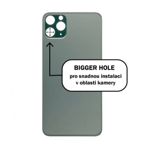 Kryt baterie iPhone 11  PRO green - Bigger Hole