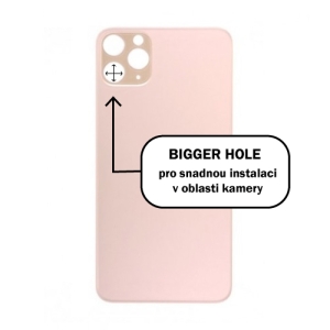 Kryt baterie iPhone 11 PRO MAX gold - Bigger Hole