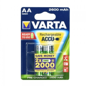Baterie nabíjecí VARTA R6 2.600mAh (AA) 2pcs