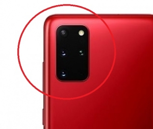 Sklíčko zadní kamery Samsung G985 Galaxy S20+ red