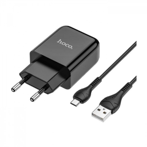 Cestovní nabíječ HOCO N2 Vigour Micro USB 2A, barva černá