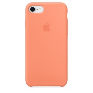 Silicone Case iPhone 7, 8, SE (2020), SE (2022) peach (blistr)