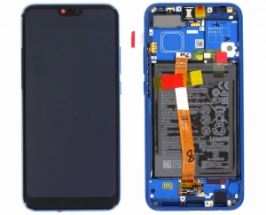 Dotyková deska Huawei HONOR 10 + LCD + baterie blue (SERVICE PACK)