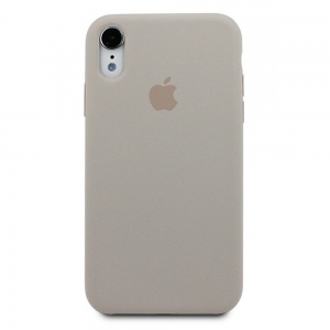 Silicone Case iPhone XR stone (blistr)