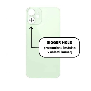 Kryt baterie iPhone 12   green - Bigger Hole