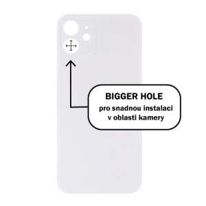 Kryt baterie iPhone 12 mini white - Bigger Hole