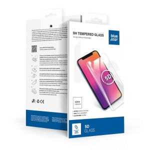 Tvrzené sklo 5D FULL GLUE Samsung A526 Galaxy A52 5G, A52s černá - velikost pro pouzdra