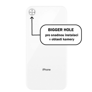 Kryt baterie iPhone XR white - Bigger Hole