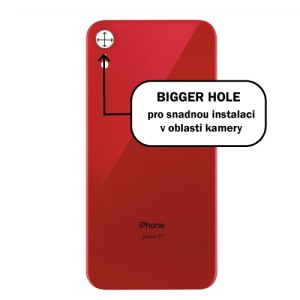 Kryt baterie iPhone XR red - Bigger Hole