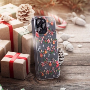 Pouzdro Winter iPhone 13 Pro (6,1), vánoční řetěz