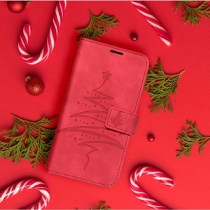 Winter Book iPhone 7, 8, SE 2020, barva červená