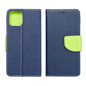 Pouzdro FANCY Diary Samsung G525 Galaxy Xcover 5 barva modrá/limetka