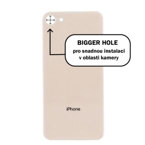 Kryt baterie iPhone 8 gold - bigger hole