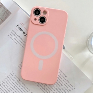 MagSilicone Case iPhone 13 Pro - Light Pink