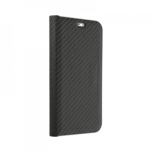 Pouzdro LUNA Book iPhone 13 Pro (6,1"), barva černá carbon