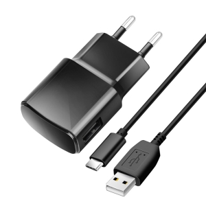 Cestovní nabíječ BlueStar USB C 2A - s odnímatelným kabelem (vstup USB A, kabel USB A na USB C)