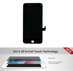Dotyková deska iPhone 8 , SE2020, SE2022 + LCD black - H03i 3D IN-CELL technology