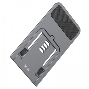 Stojánek na mobil HOCO Premium (PH43), slitina hliníku, ultra tenký a lehký, vel. až 7´´, barva grey