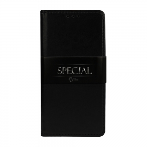 Pouzdro Book Leather Special Huawei P Smart (2019), barva černá