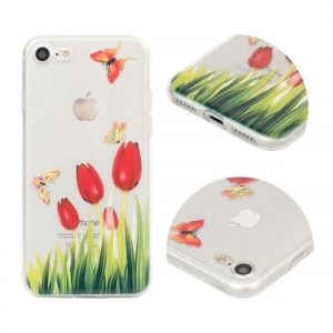 Pouzdro Back Case Tulip iPhone 7, 8, SE 2020 (4,7), transparent