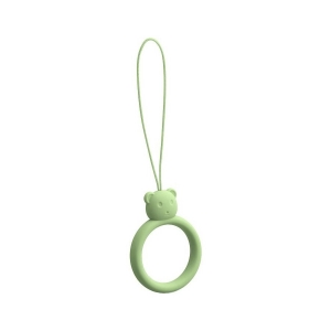 Šňůrka na mobil (silicone) Ring, barva zelená