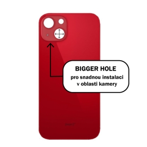 Kryt baterie iPhone 13   red - Bigger Hole