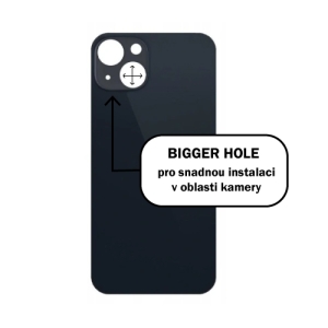Kryt baterie iPhone 13 mini black - Bigger Hole