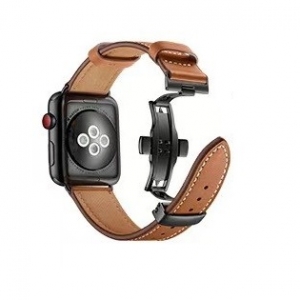 Kožený řemínek pro Apple Watch 42-45mm - light brown