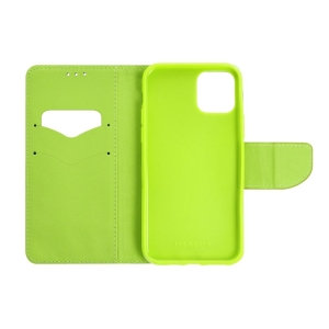 Pouzdro FANCY Diary Xiaomi Redmi 9 barva modrá/limetka