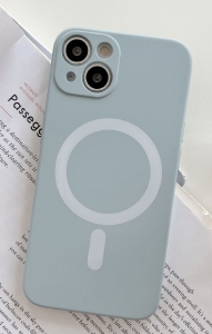 MagSilicone Case iPhone 13 Mini - Light Grey